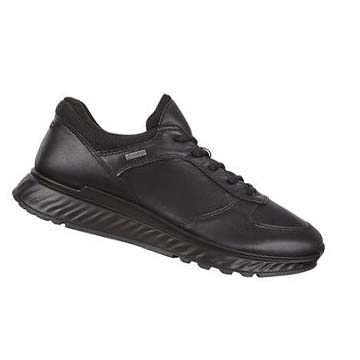 Men's Ecco Exostride Low Gtx Sneakers Black | SG 617ZUT